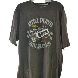 Chevy Still Plays With Blocks 396 Turbo Jet Muscle Cars T-Shirt L